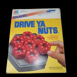 Vintage 1987 Milton Bradley MB DRIVE YA NUTS Puzzle TRAVEL Game Brain Teaser